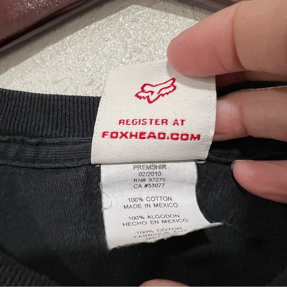 Fox Racing Shirt Mens Medium Red Graphic Tee Thrashed Short Sleeve Crew Neck - Picture 5 of 6